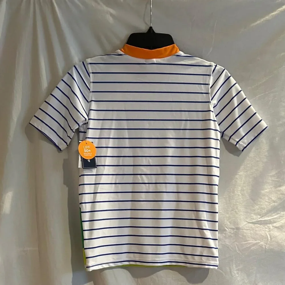 Gymboree Boys 12 Crocodile Short Sleeve Swim Rashguard Splish-Splash